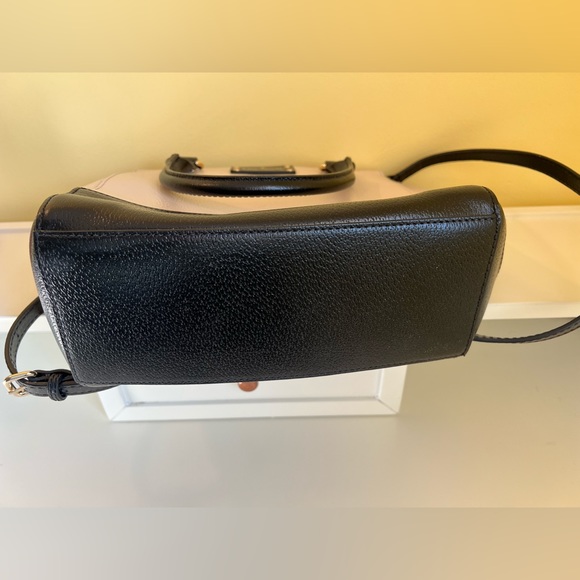 Kate Spade Leather Medium Satchel Color block Black and Cream - NWOT - Picture 6 of 6